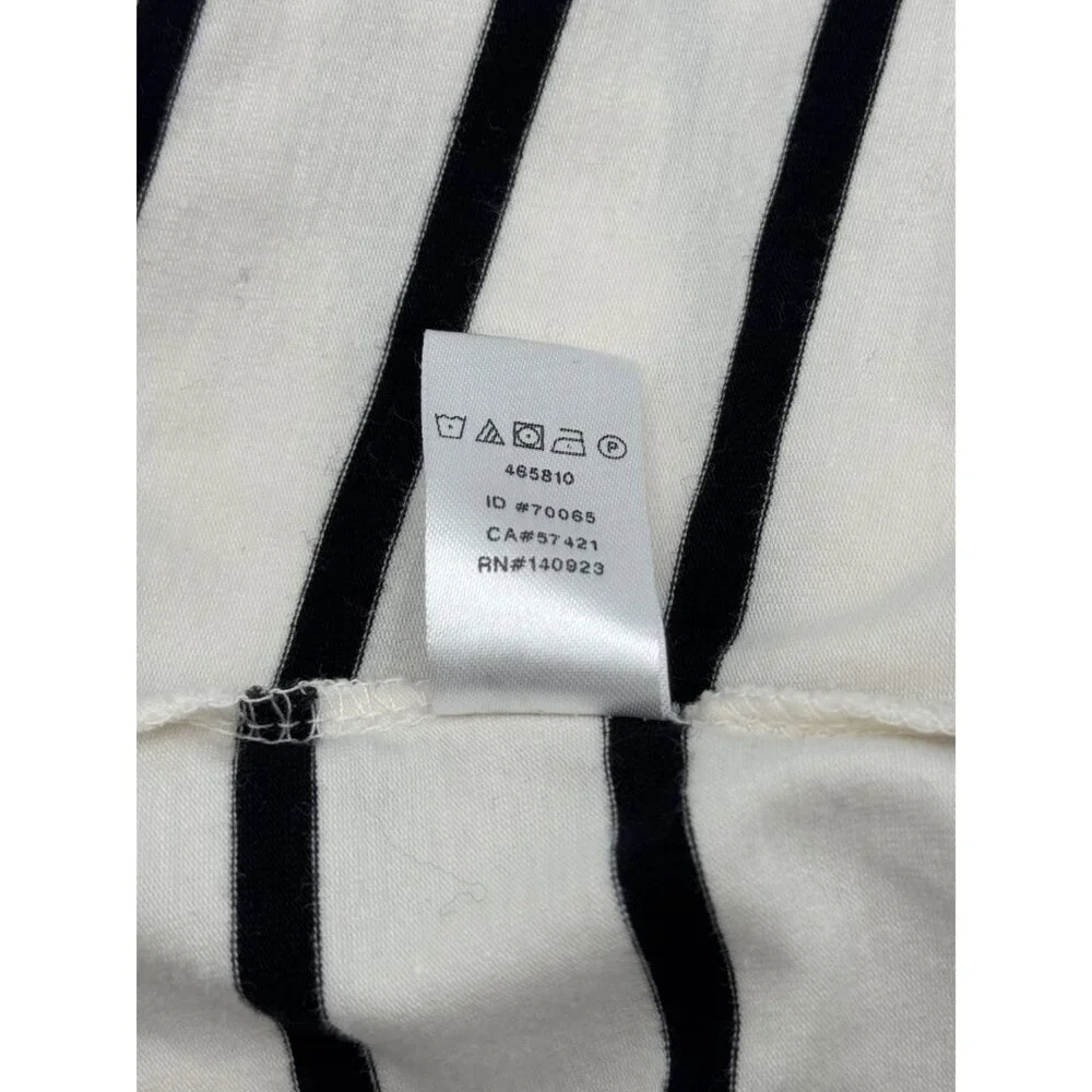 Black & White By Loft Size Medium Off-Shoulder Top With 3/4 Sleeves In Black & W - Picture 5 of 5